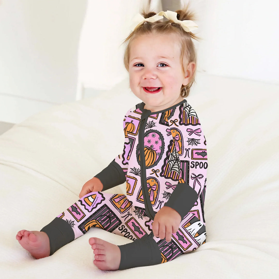 Spooky Frames Convertible Zippy For Halloween , Spooky Frames Convertible Zippy For Halloween - 0-3M
