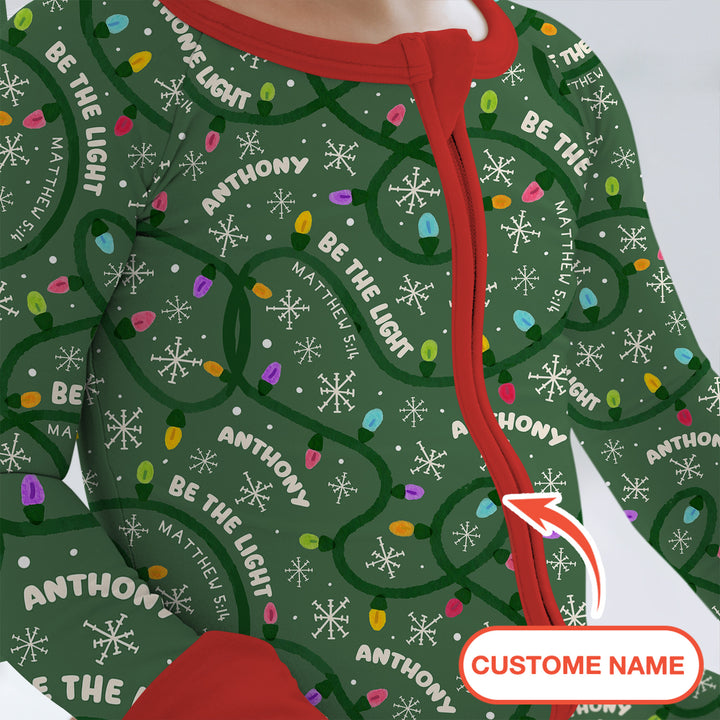 Custom Name Be The Light Christmas Convertible Zippy