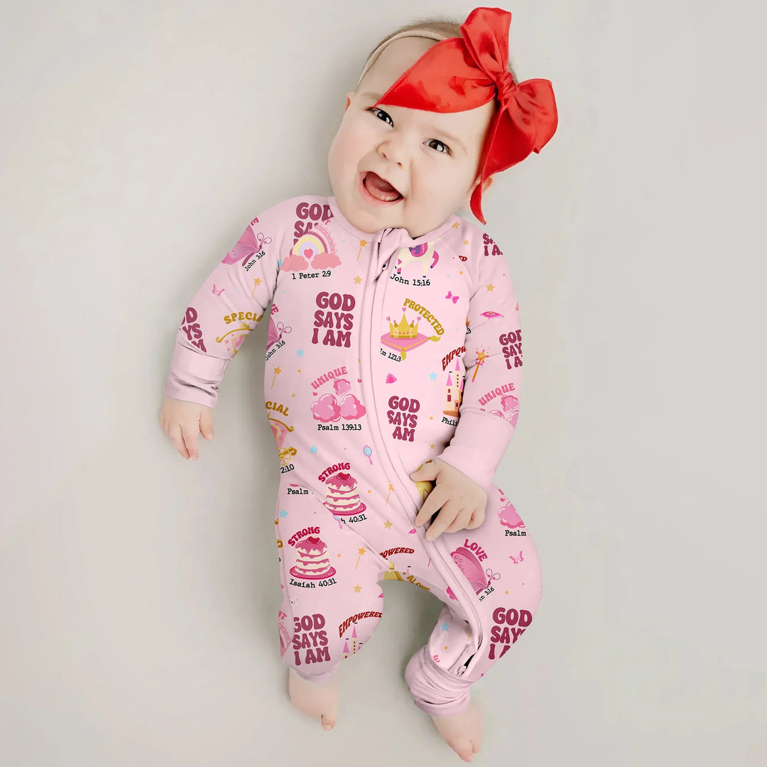 God Says I Am Girl Convertible Zippy , God Says I Am Girl Convertible Zippy - 0-3M / White