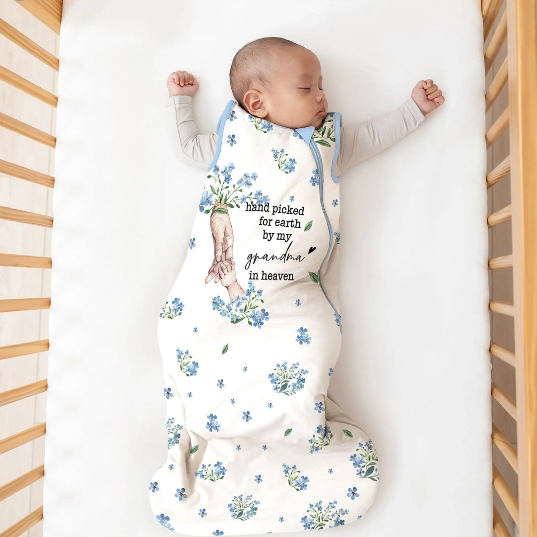 Custom Floral Sleep Bag - Hand picked for earth , Custom Floral Sleep Bag - Hand picked for earth - XS