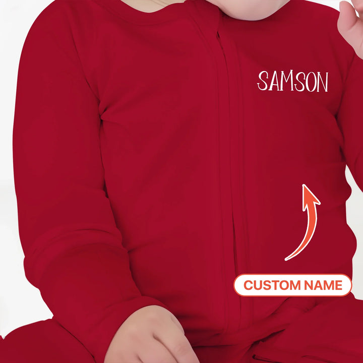 Custom Name My First Christmas Convertible Zippy , Custom Name My First Christmas Convertible Zippy - 0-3M