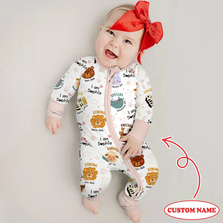 God’s Little Zoo Custom Name Convertible Zippy , God’s Little Zoo Custom Name Convertible Zippy - 0-3M