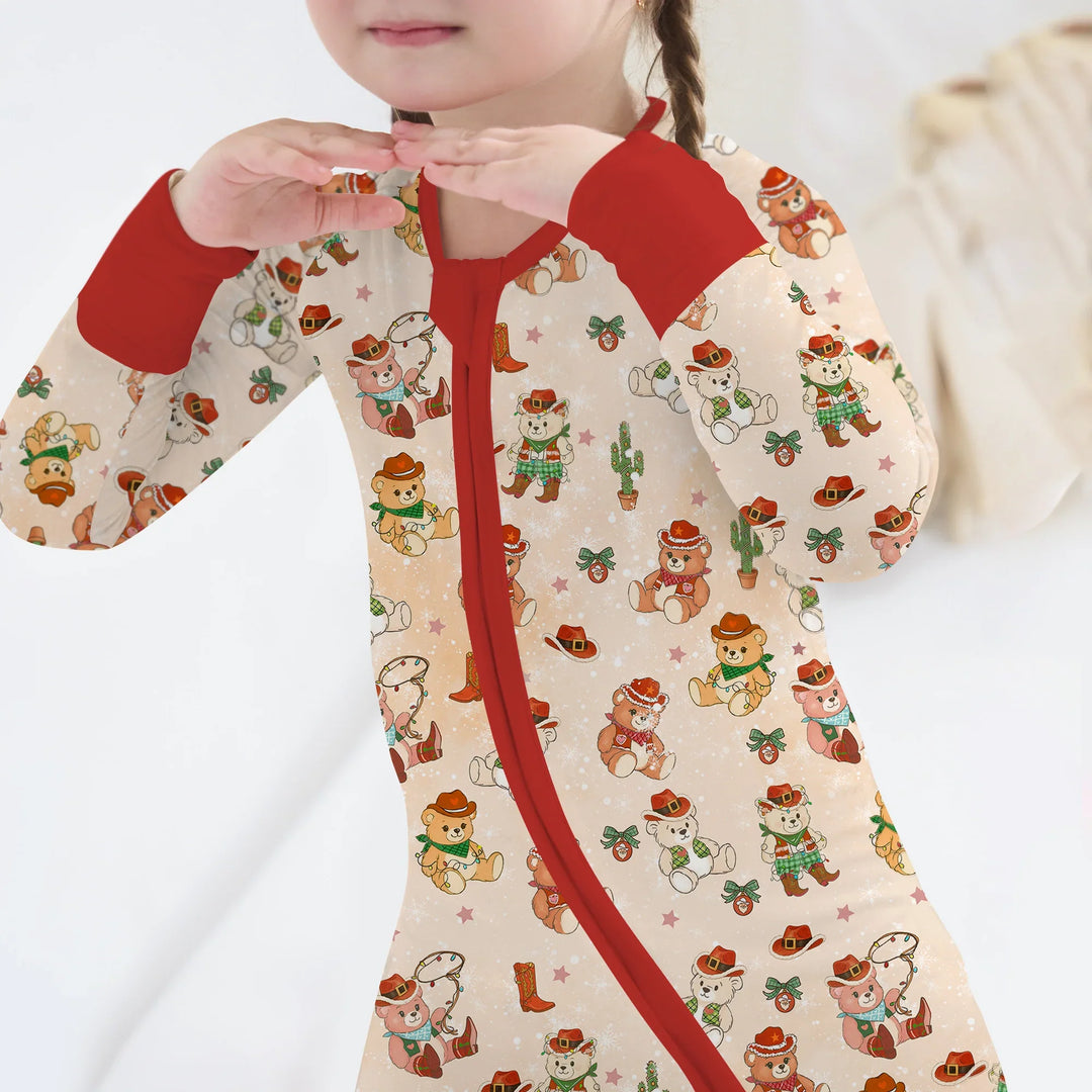 Christmas Cowboy Teddy Convertible Zippy