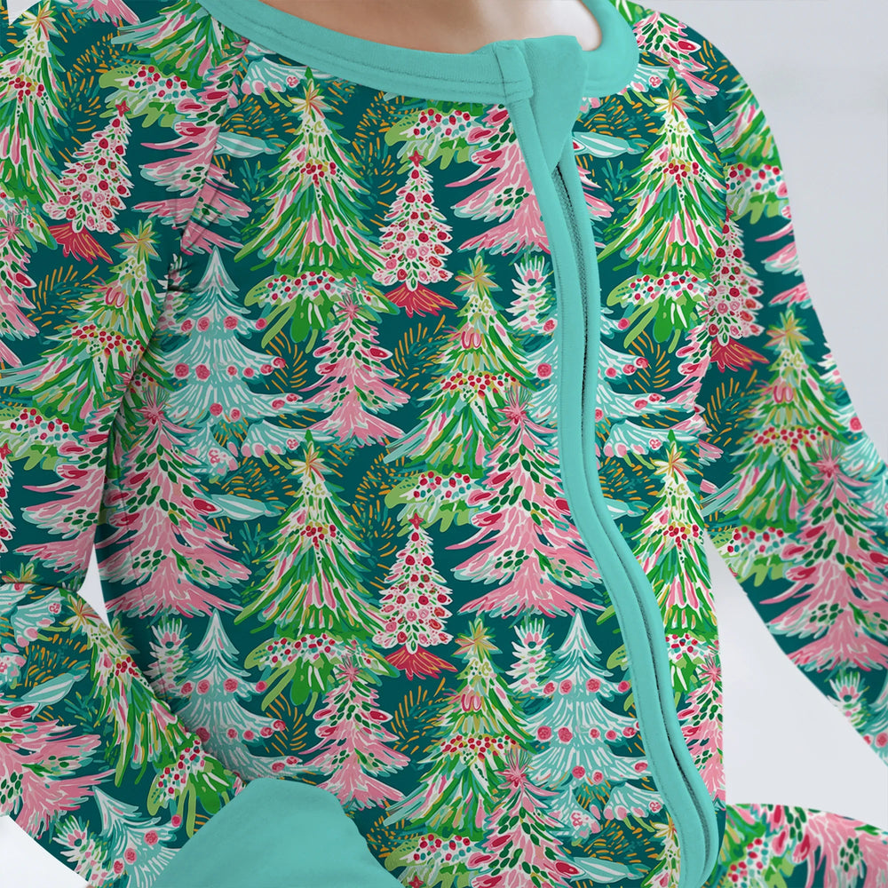 Brushstroke Merry Trees Convertible Zippy , Brushstroke Merry Trees Convertible Zippy - 0-3M