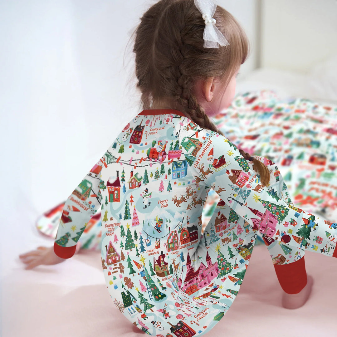 Santa's City Maps Convertible Zippy , Santa's City Maps Convertible Zippy - 0-3M / Green