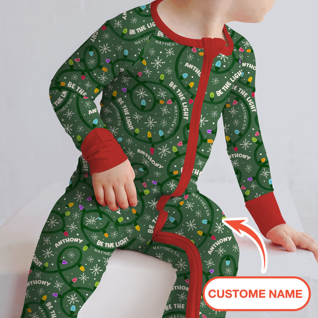 Custom Name Be The Light Christmas Convertible Zippy