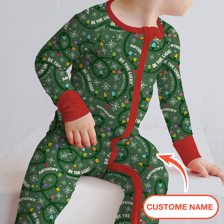 Custom Name Be The Light Christmas Convertible Zippy