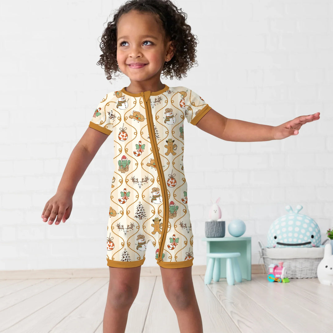 Howdy Christmas Shorty Zippy , Howdy Christmas Shorty Zippy - 0-3M