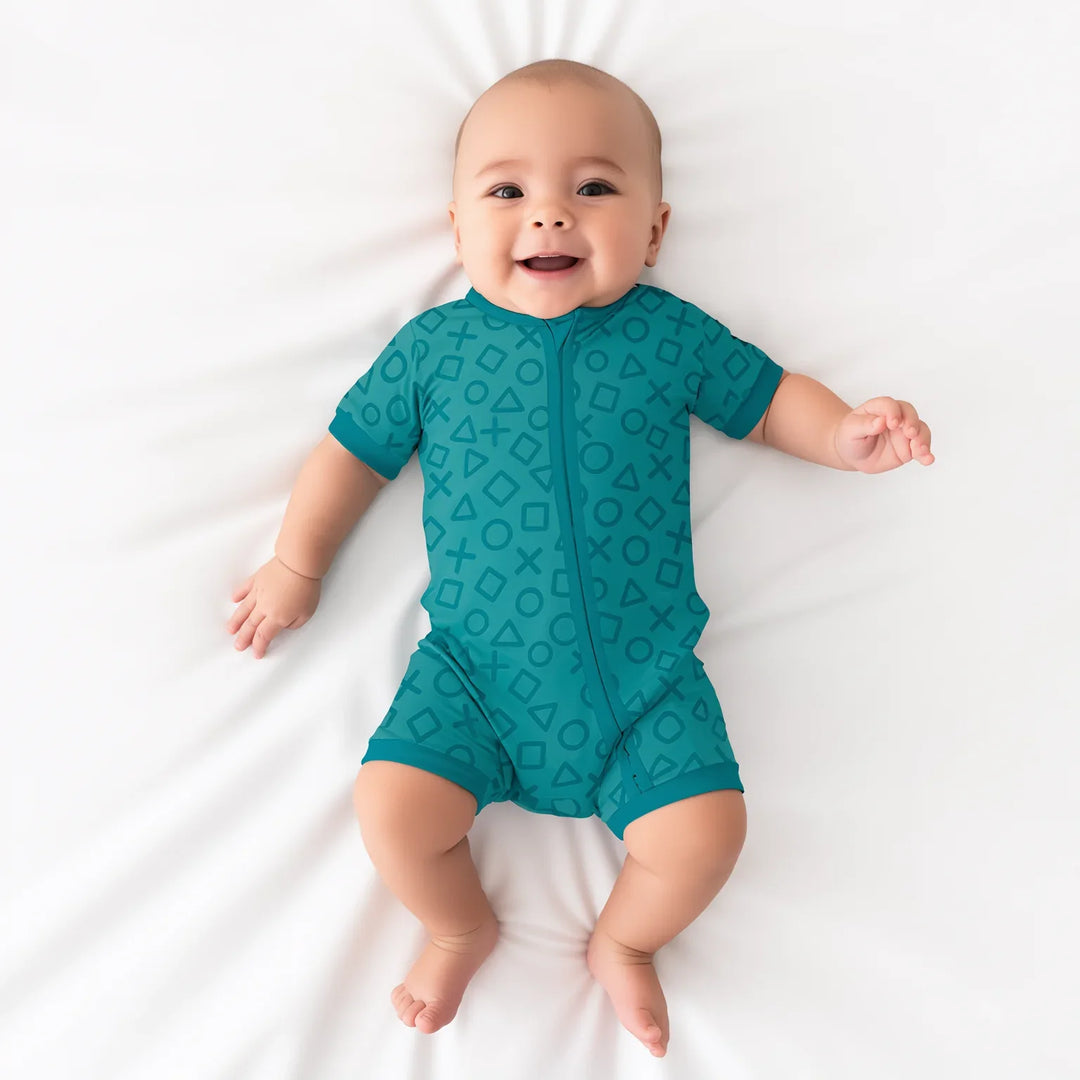 XOXO Shapes Shorty Zippy Boy Version , XOXO Shapes Shorty Zippy Boy Version - 0-3M
