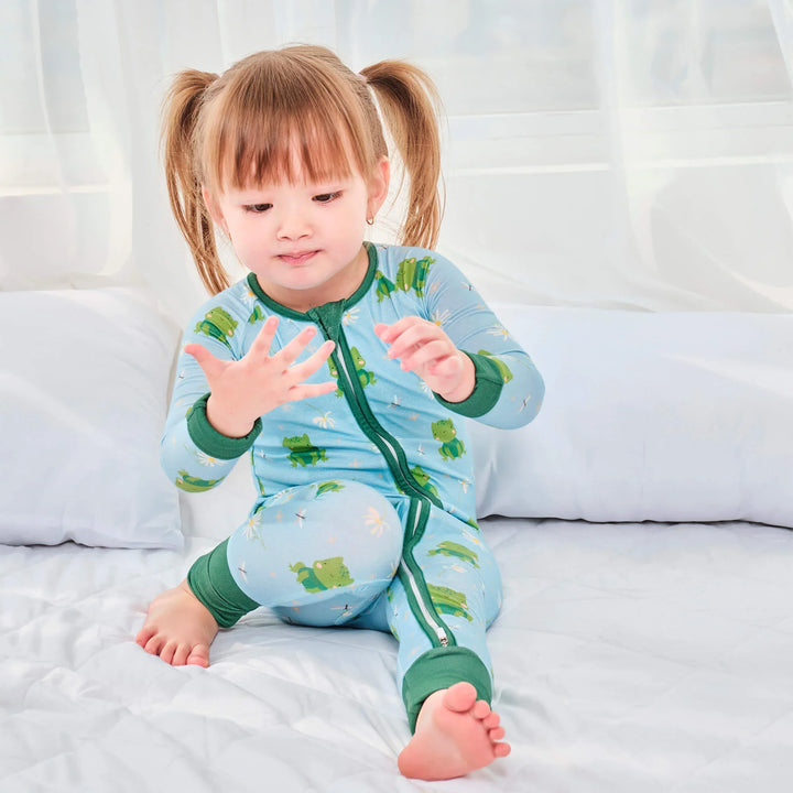 Leaping Love Convertible Zippered Romper , Leaping Love Convertible Zippered Romper - 0-3M