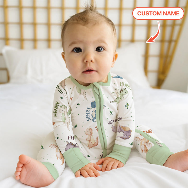 Sweet Baby Dragons Custom Name Convertible Zippy