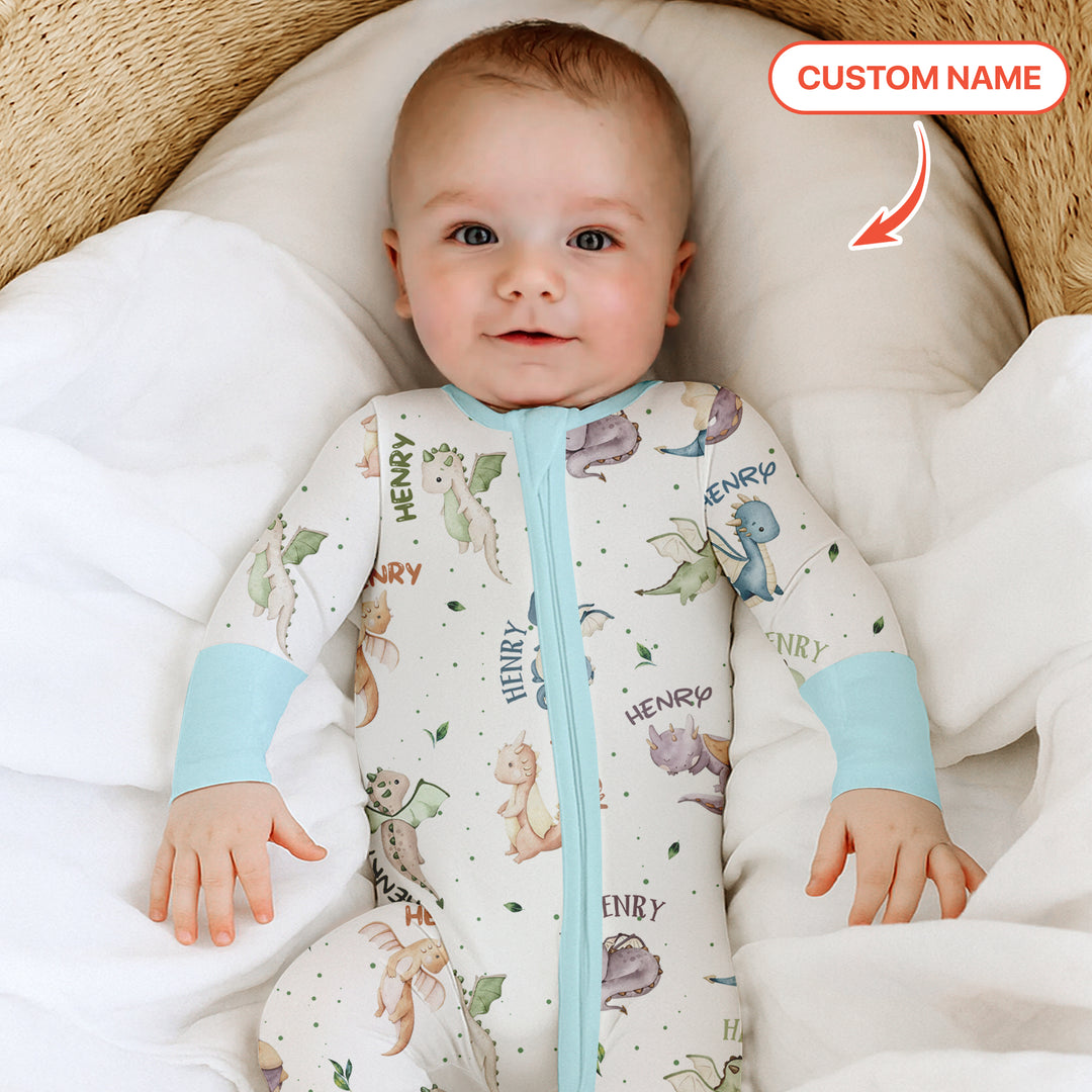 Sweet Baby Dragons Custom Name Convertible Zippy