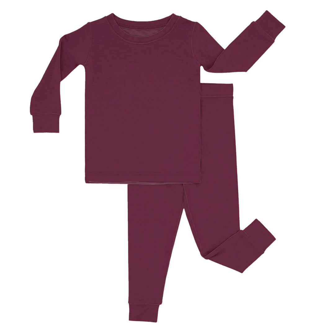 Zweiteiliges Pyjama-Set in Braun-Schokolade