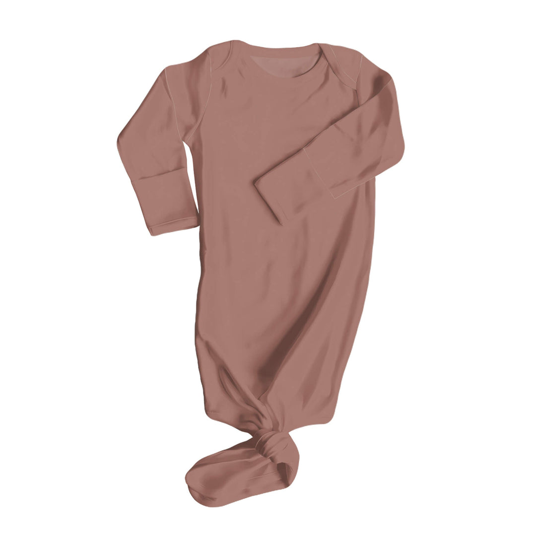 Knotenkleid in Dunkelkastanie