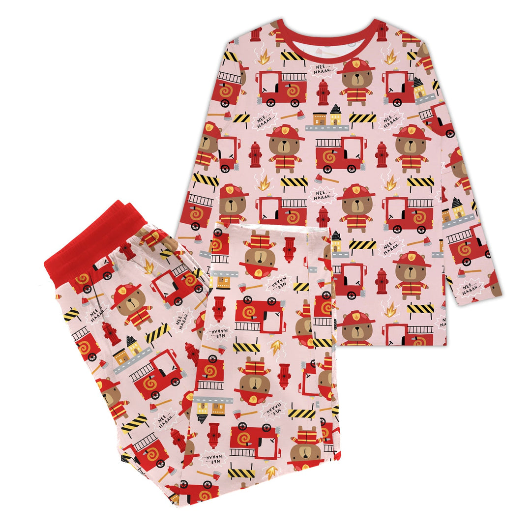 Firefighter Bears Women Pajama Set
