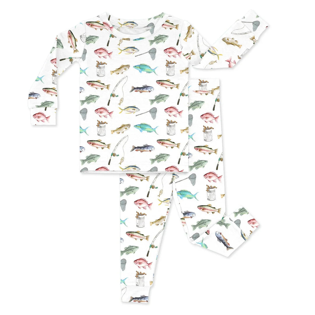 Gone Fishing Two Piece Pajama Set