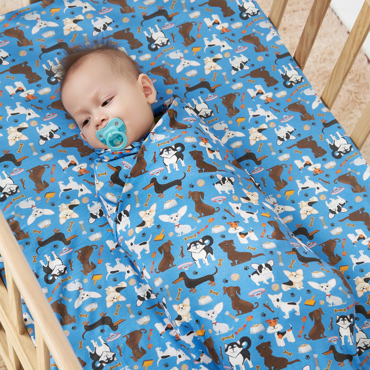 Dapper Dogs Swaddle Blanket , Dapper Dogs Swaddle Blanket - Default Title