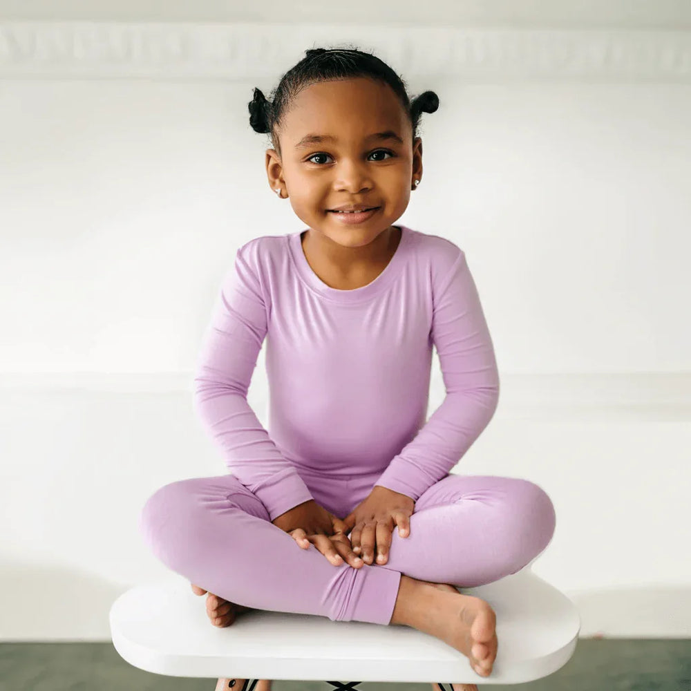 Two Piece Pajama Set , Two Piece Pajama Set - Light Orchid / 12-18M