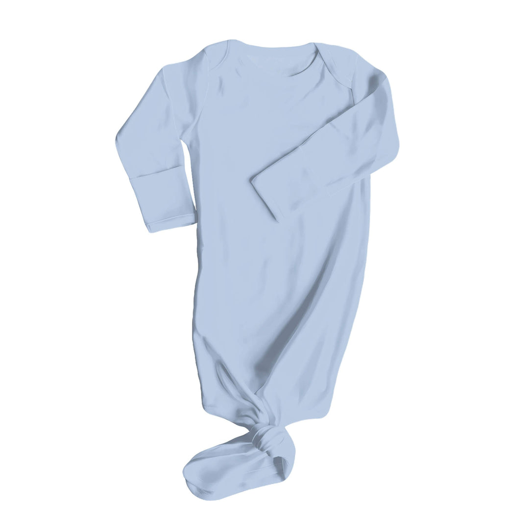 Knotenkleid in hellem Stahlblau