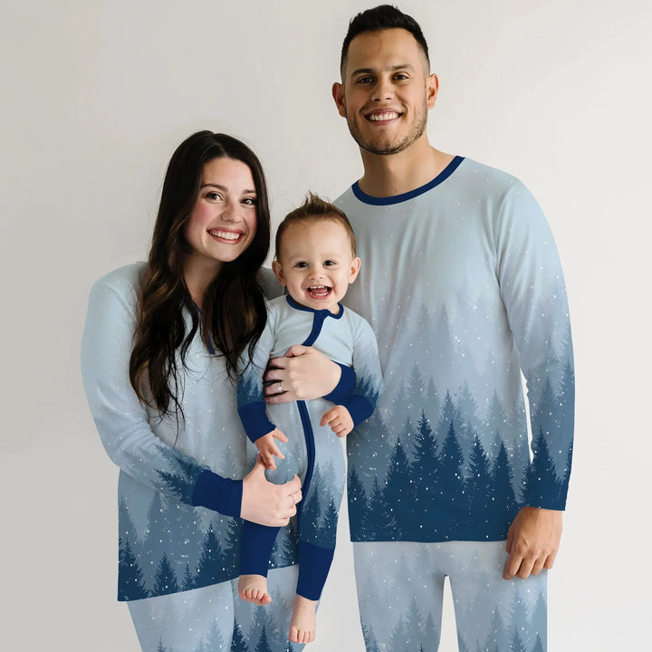 Winter Forest Men's Pajama Set , Winter Forest Men's Pajama Set - Only Shirt / XS