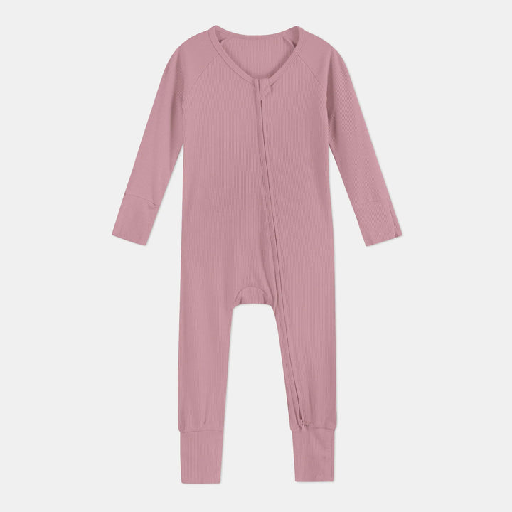 Blush Petal Ribbed Convertible Zippy , Blush Petal Ribbed Convertible Zippy - 0-3M