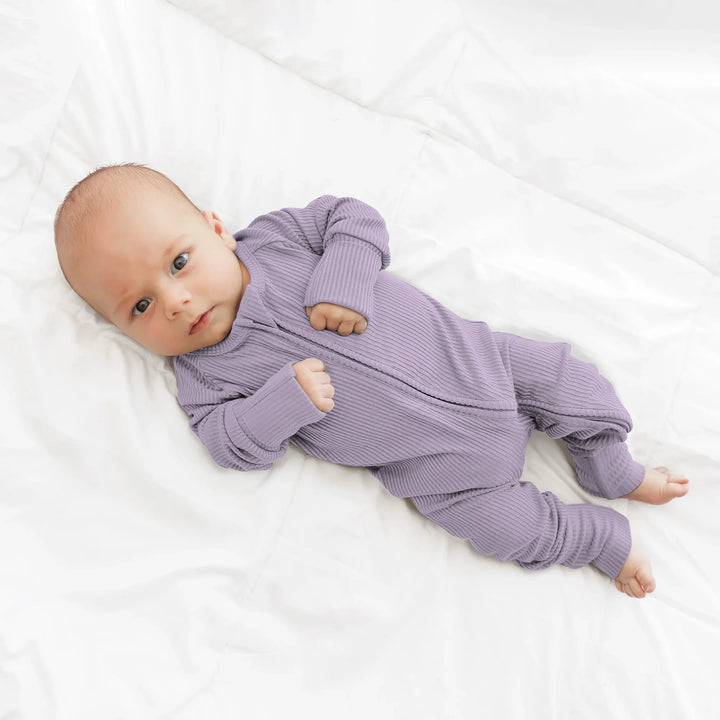 Lavender Ribbed Convertible Zippy , Lavender Ribbed Convertible Zippy - 0-3M