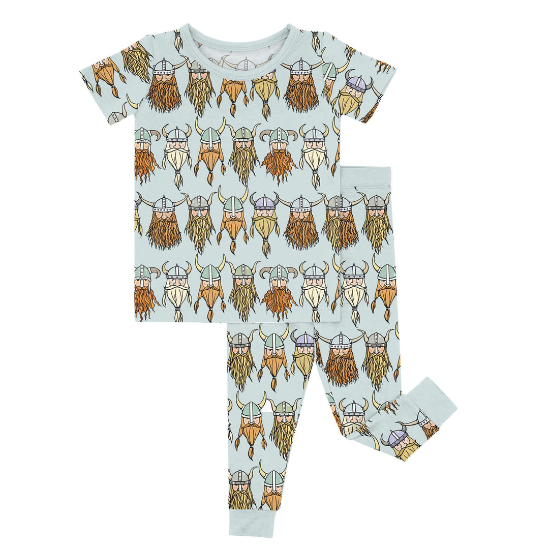 Viking Two Piece Short Sleeve Pajama Set , Viking Two Piece Short Sleeve Pajama Set - 12-18M