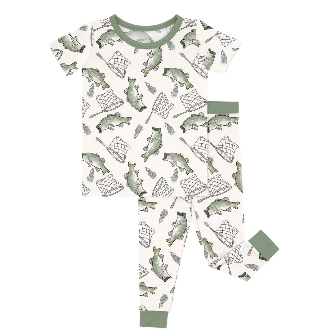 Bass Buddies Two Piece Short Sleeve Pajama Set , Bass Buddies Two Piece Short Sleeve Pajama Set - 12-18M