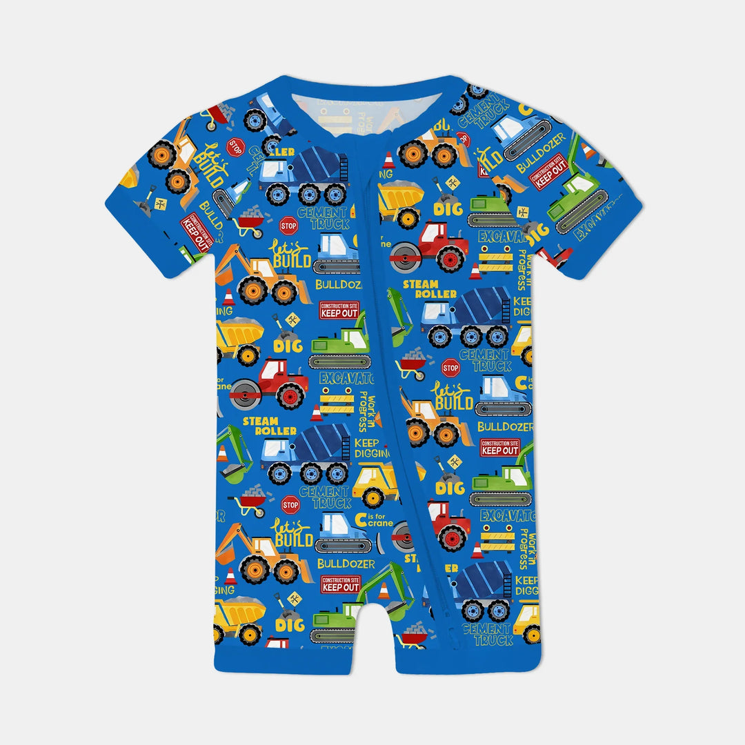Build Your Own World Shorty Zippy , Build Your Own World Shorty Zippy - 0-3M / Blue / Yellow