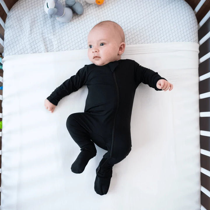 Zippered Footie Romper , Zippered Footie Romper - Midnight / Newborn