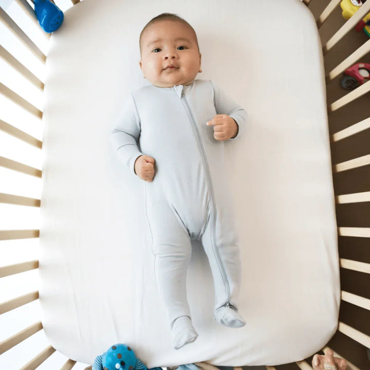Zippered Footie Romper , Zippered Footie Romper - Storm / Newborn