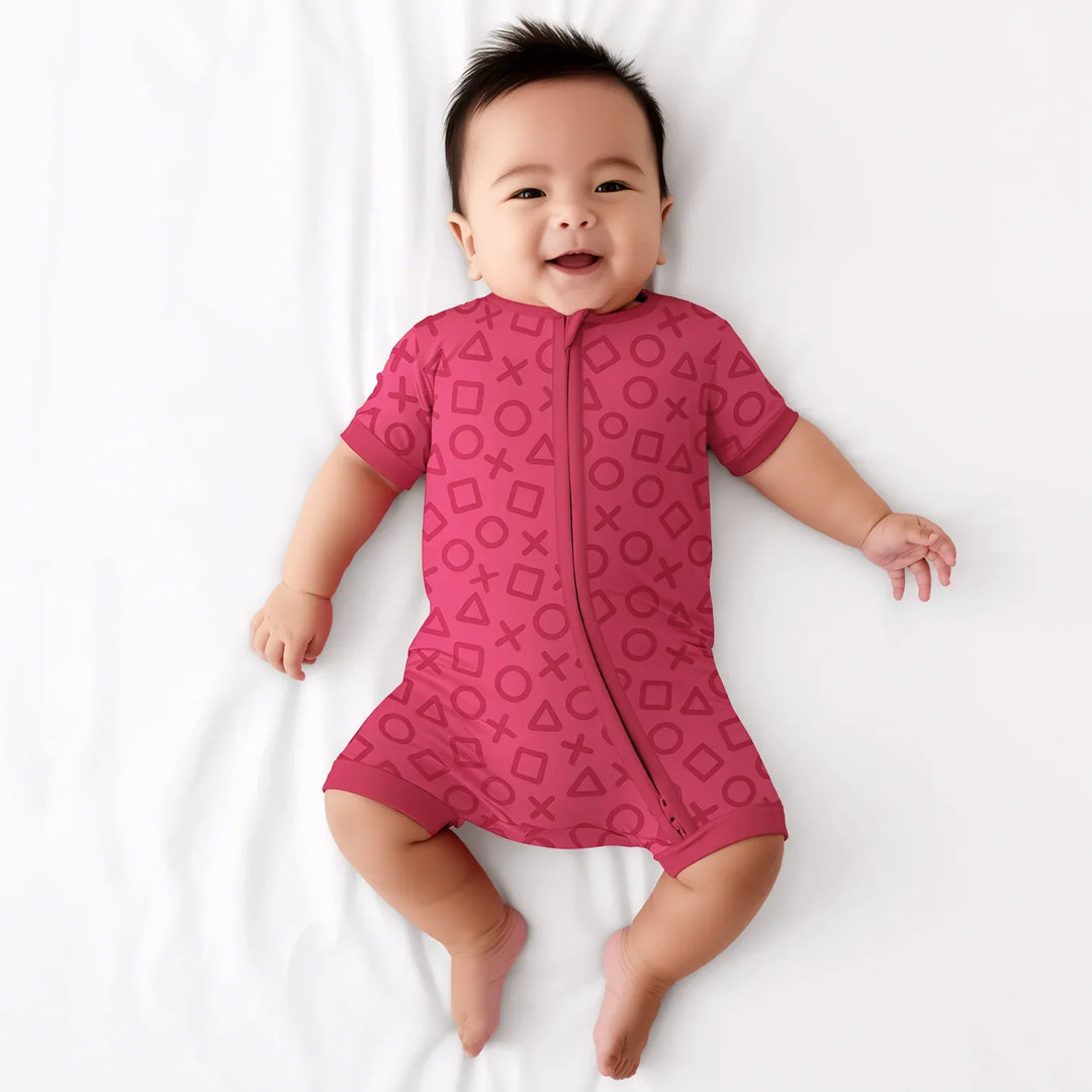 XOXO Shapes Shorty Zippy Girl Version , XOXO Shapes Shorty Zippy Girl Version - 0-3M