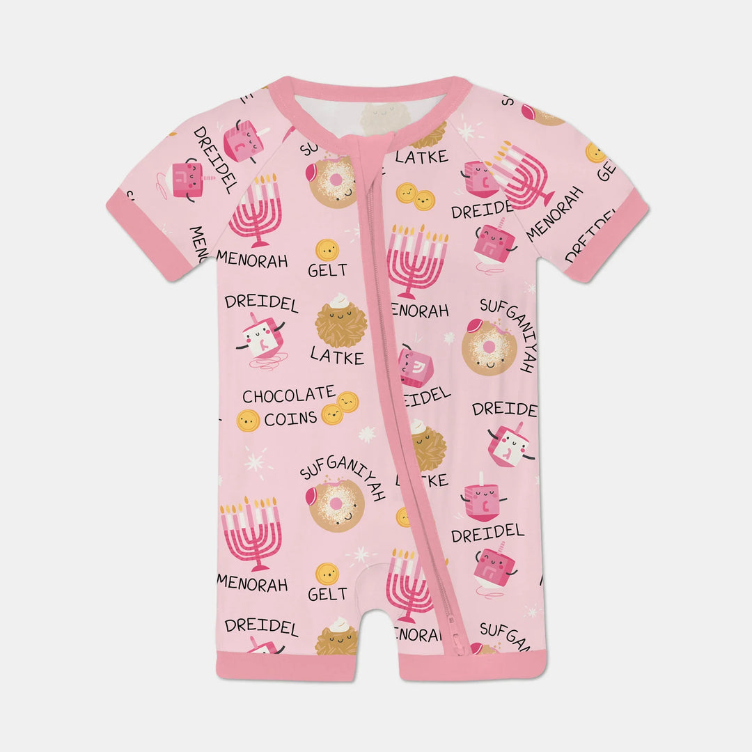 Family Hanukkah Matching Shorty Zippy