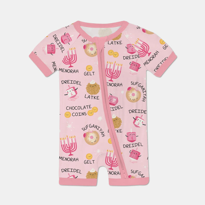 Family Hanukkah Matching Shorty Zippy