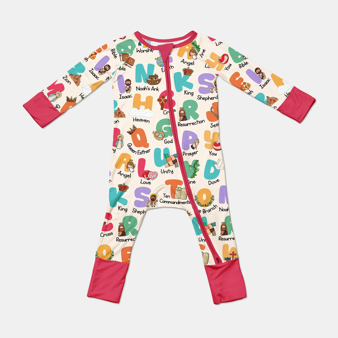 Biblical Alphabet Convertible Zippy , Biblical Alphabet Convertible Zippy - 0-3M / Red