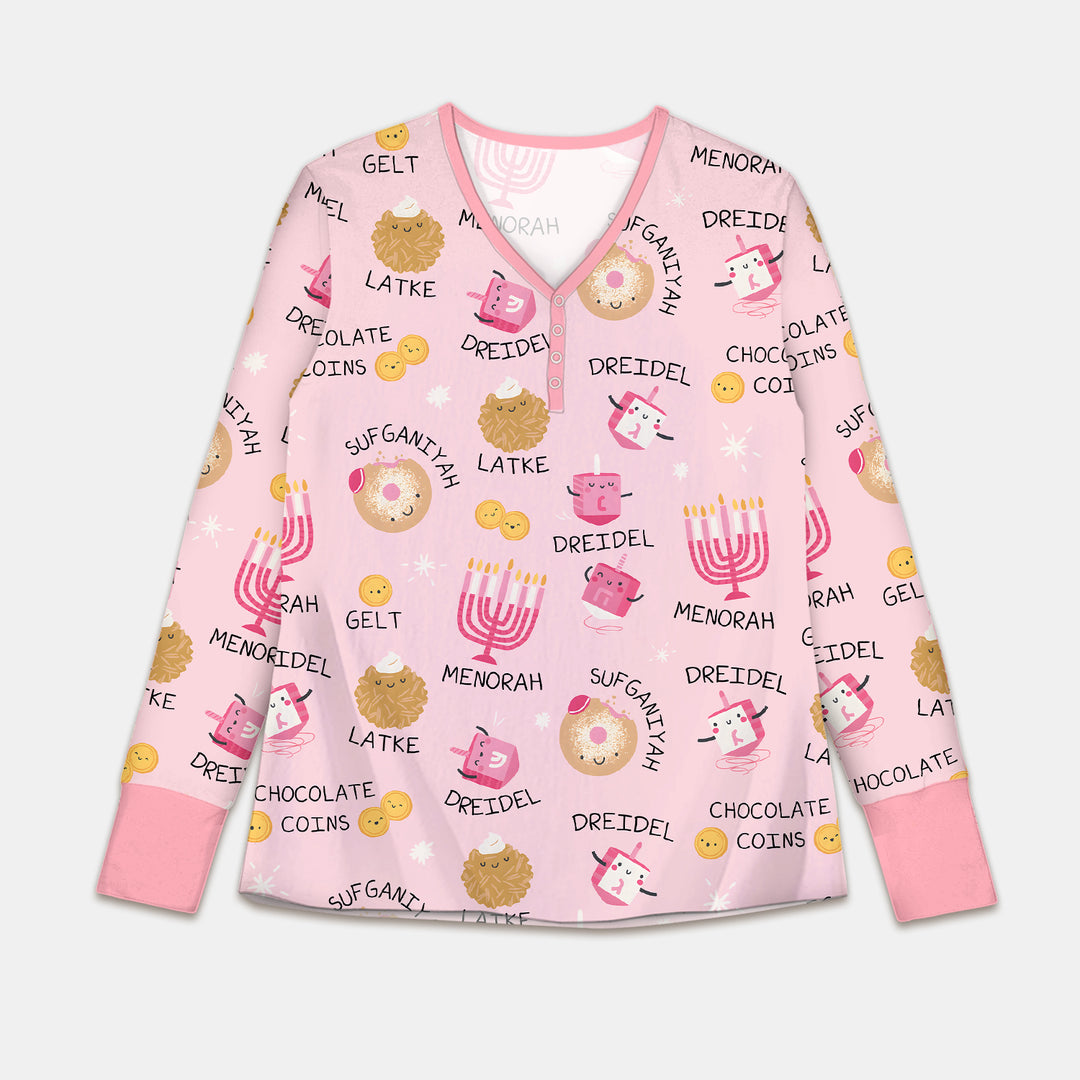 Family Hanukkah Matching Women Pajama Set