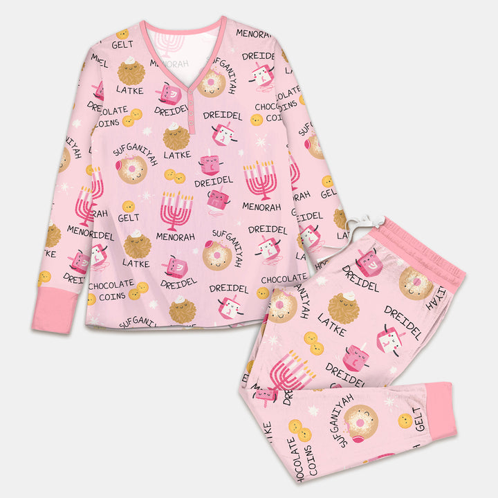 Family Hanukkah Matching Women Pajama Set