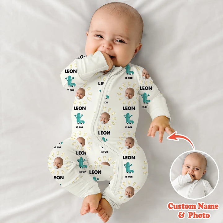 Alphabet Custom Face Baby Convertible Zippy , Alphabet Custom Face Baby Convertible Zippy - 0-3M