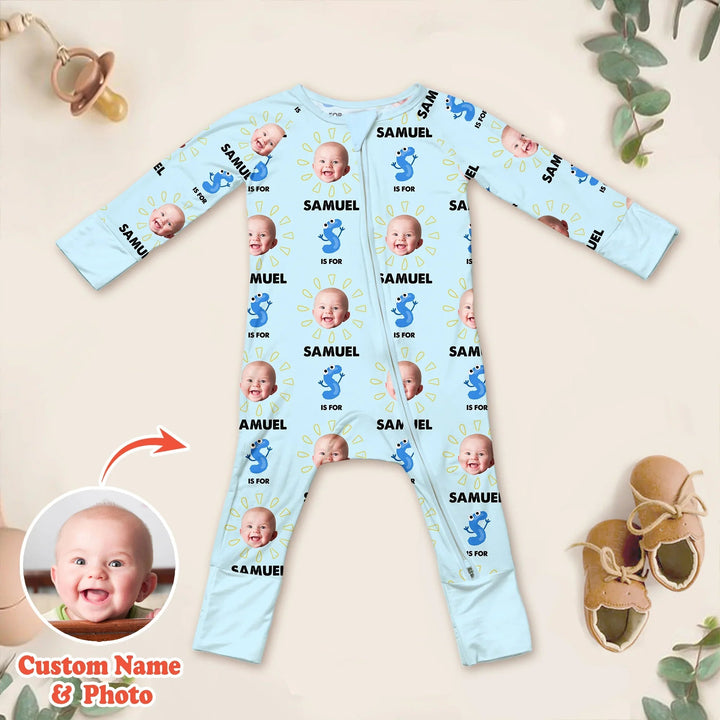 Alphabet Custom Face Baby Convertible Zippy - Zumbamboo