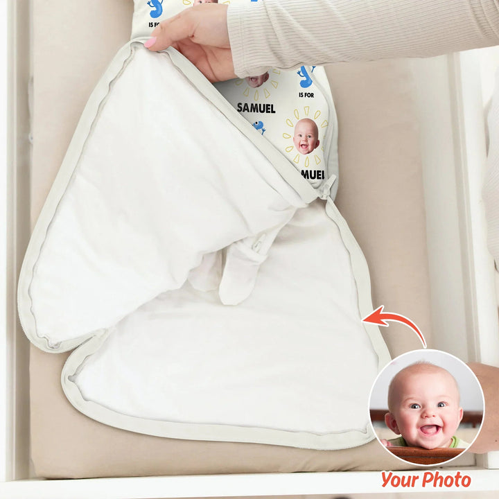 Alphabet Custom Name And Photo Sleep Bag 1.0 TOG - Zumbamboo