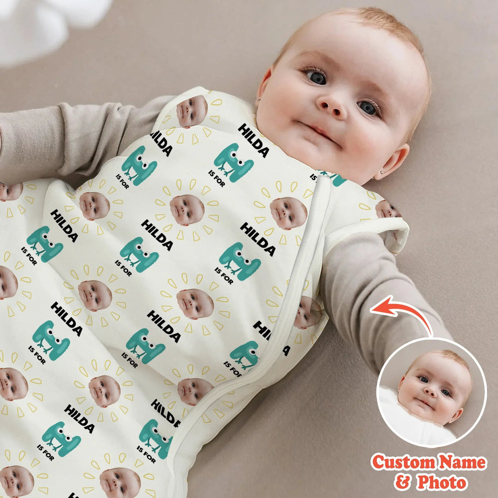 Alphabet Custom Name And Photo Sleep Bag 1.0 TOG - Zumbamboo