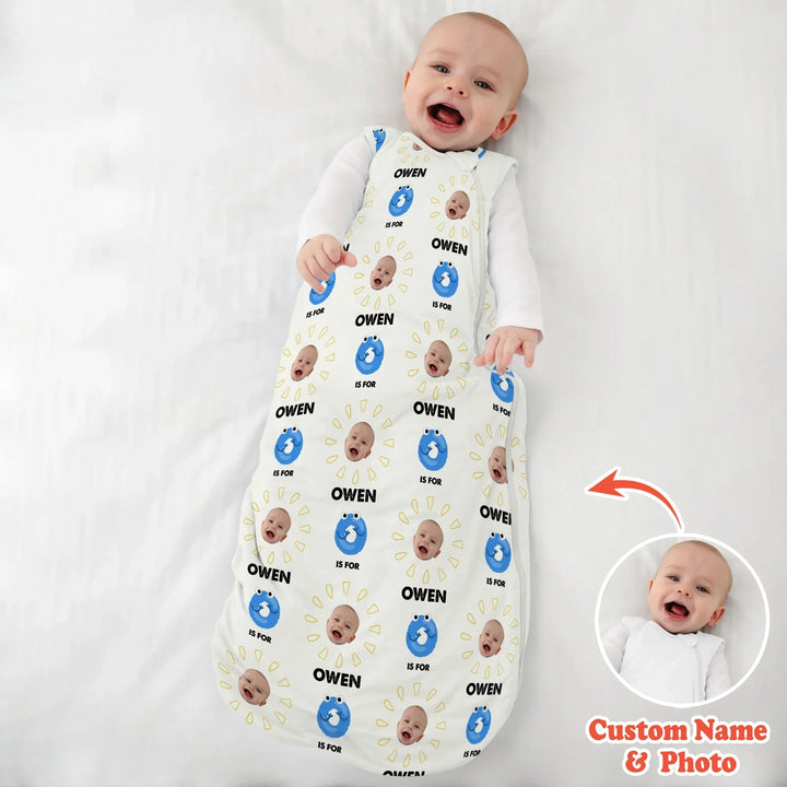 Alphabet Custom Name And Photo Sleep Bag 1.0 TOG - Zumbamboo