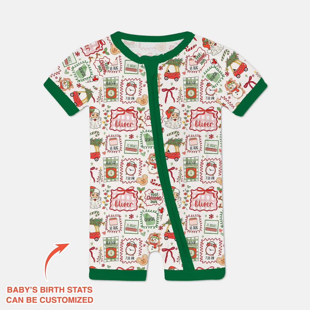 The Little Retro Dreamer First Christmas 2025 Shorty Zippy