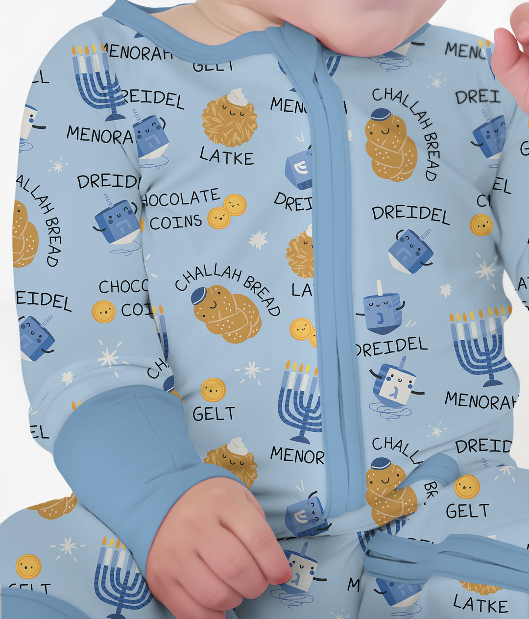 Family Hanukkah Matching Convertible Zippy