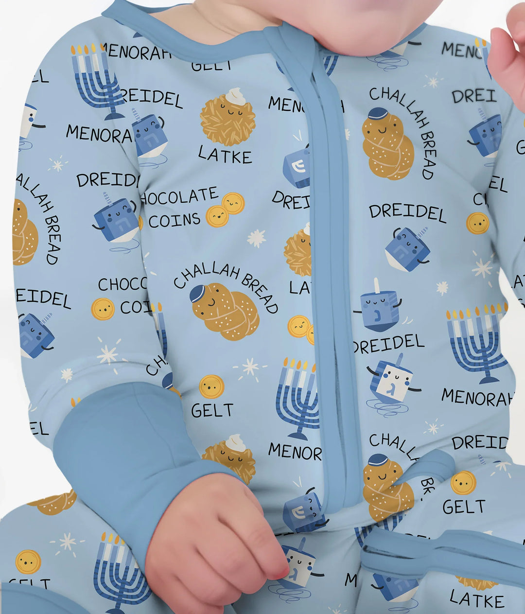 Family Hanukkah Matching Convertible Zippy