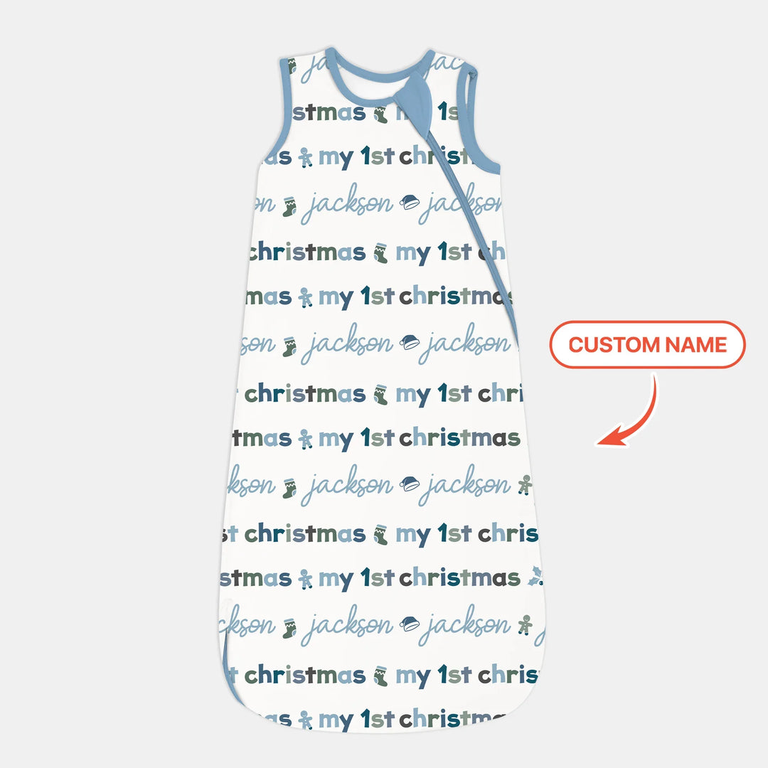 Custom Name My First Christmas Color Mood Sleep Bag