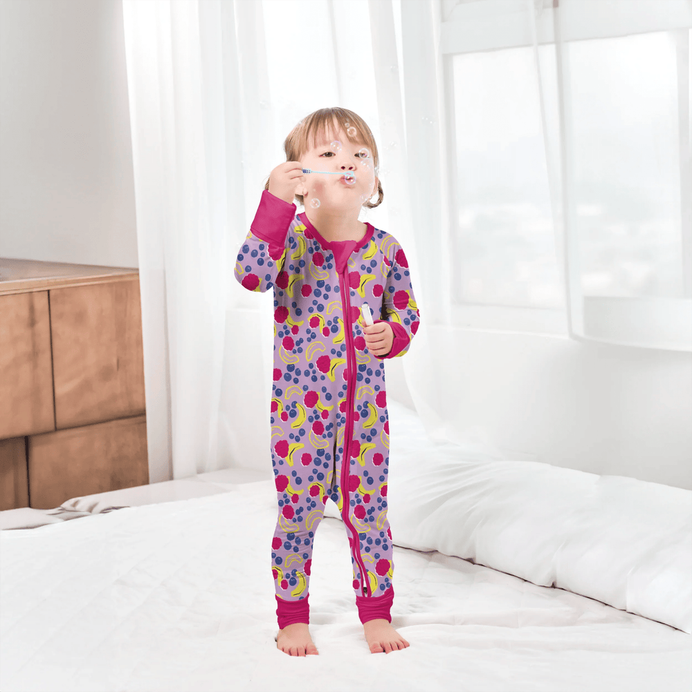 Banana Berry Convertible Zippered Romper - Zumbamboo