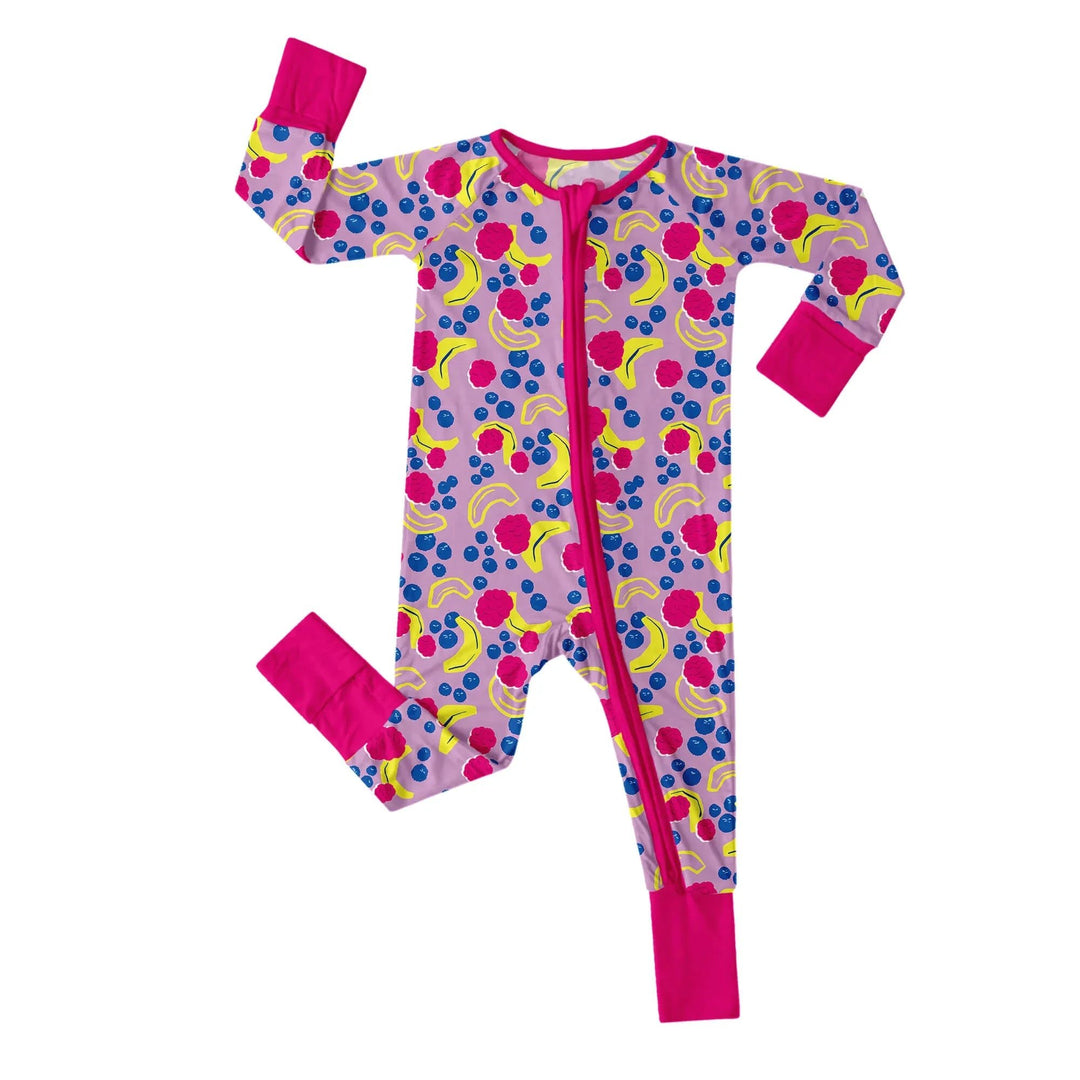 Banana Berry Convertible Zippered Romper - Zumbamboo