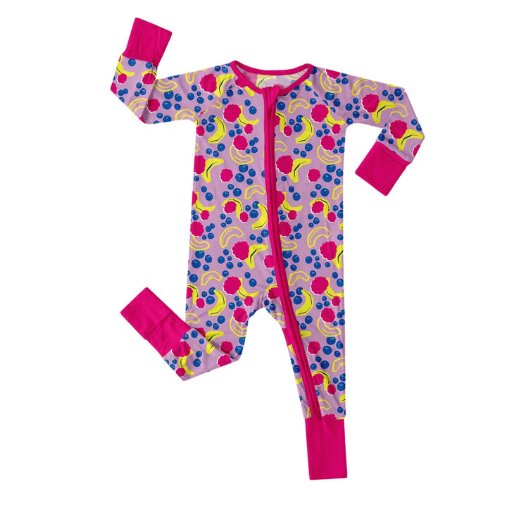 Banana Berry Convertible Zippered Romper - Zumbamboo