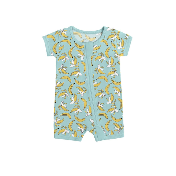 Bananas Shorty Zippered Romper - Zumbamboo